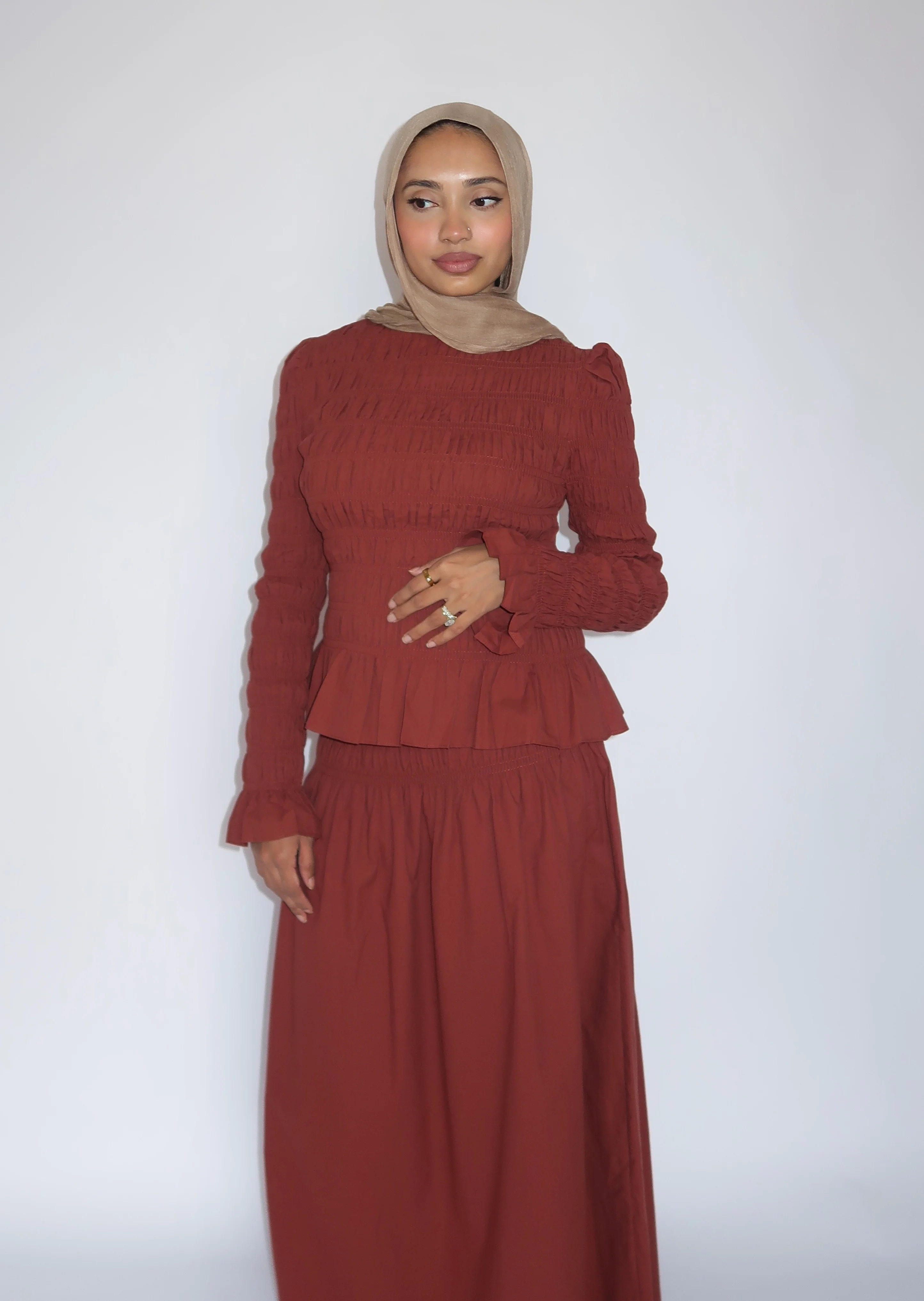 All Spice Ruched Maxi Skirt - Image 4
