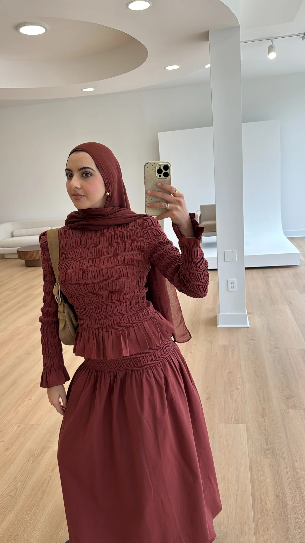 All Spice Ruched Peplum Top - Image 12