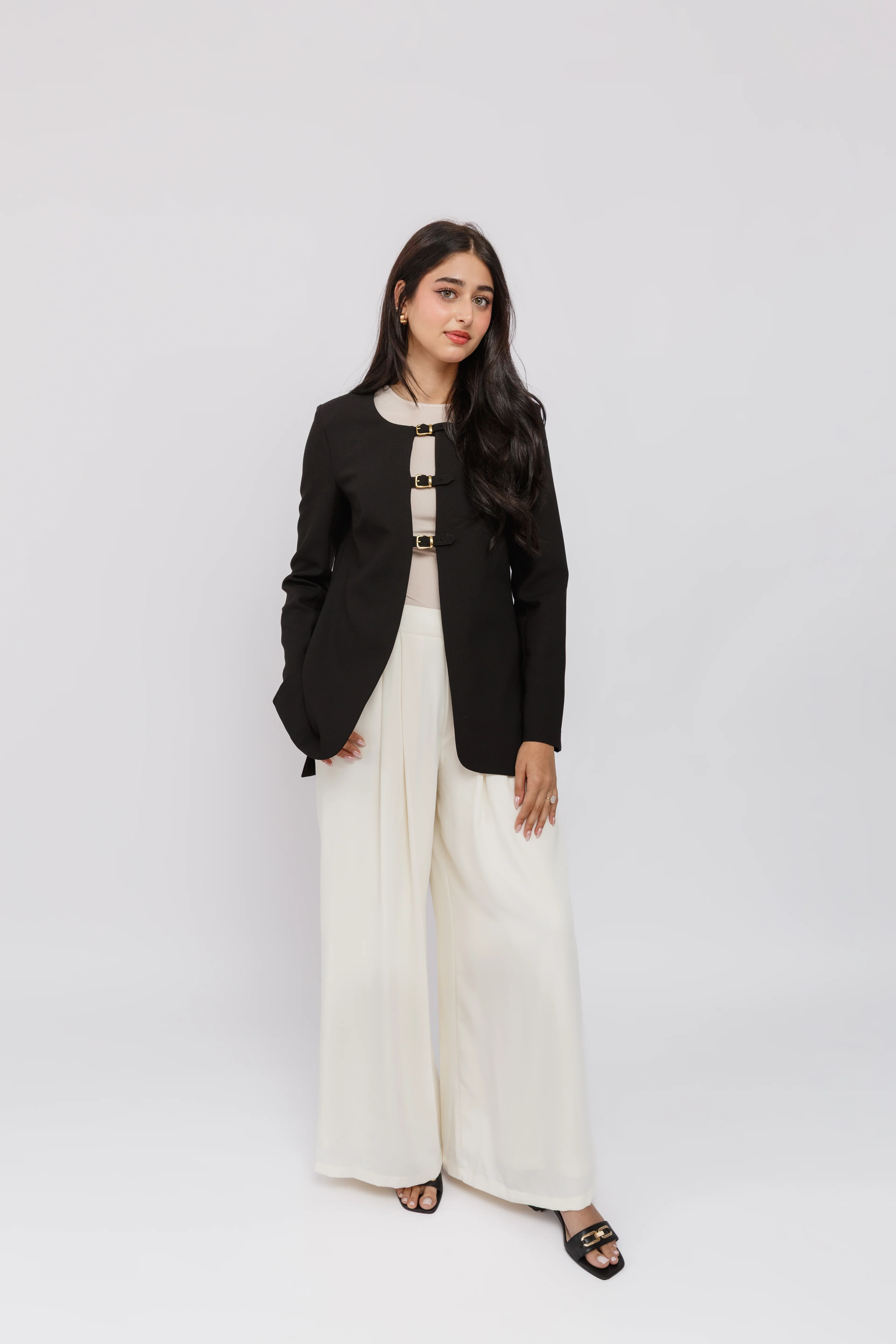 Black Buckled Blazer - Image 4