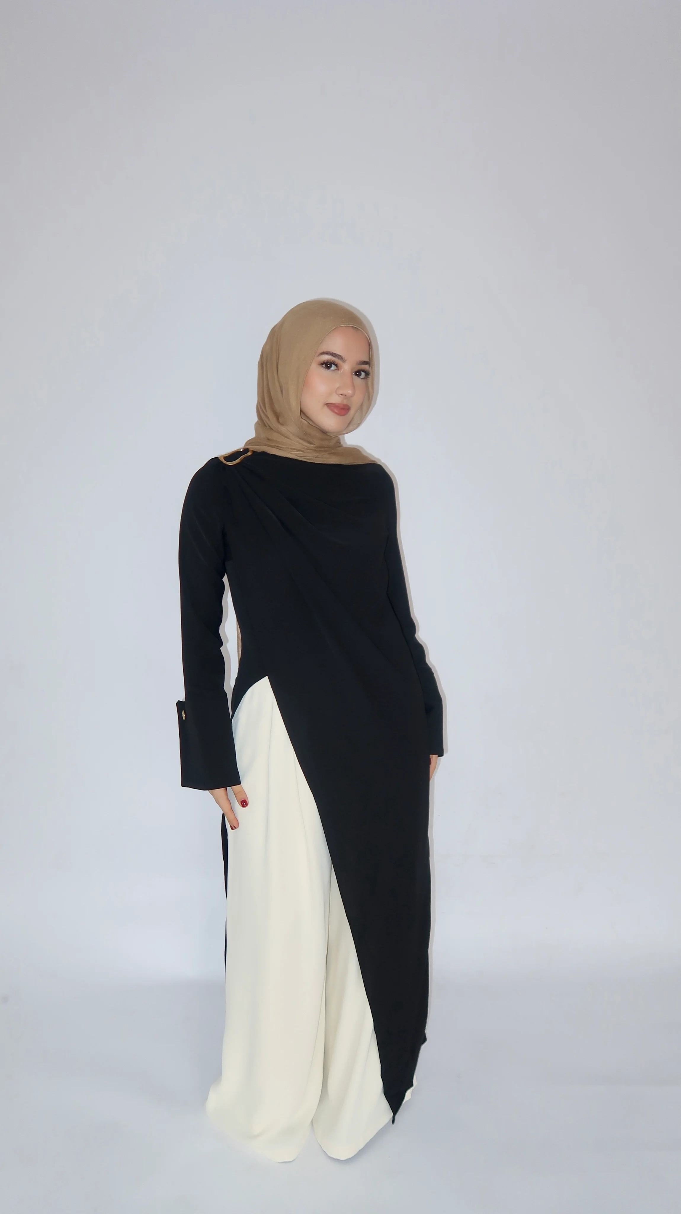 Black Floor Length Hardware Tunic - Image 4