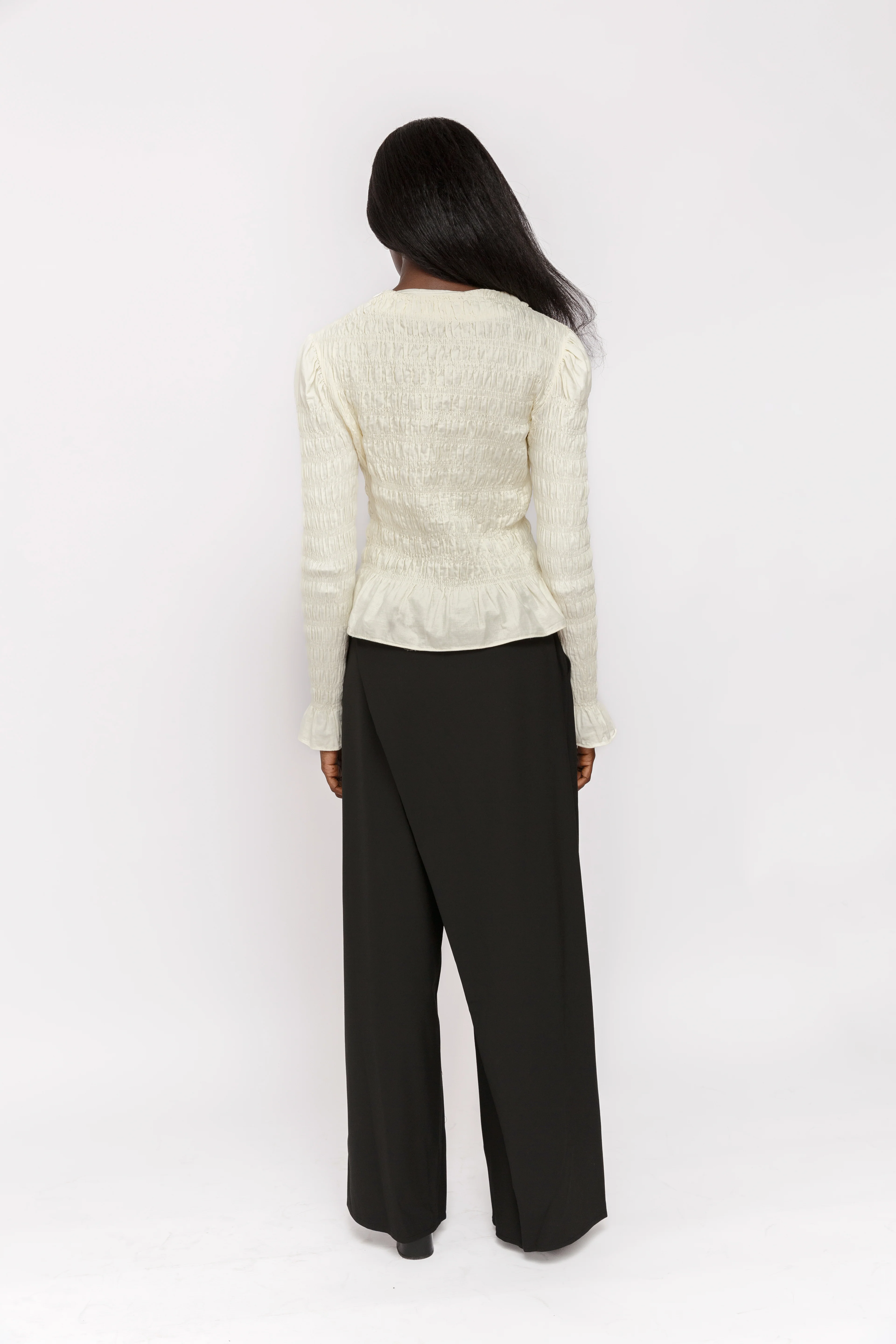 Black Foldover Pants - Image 6