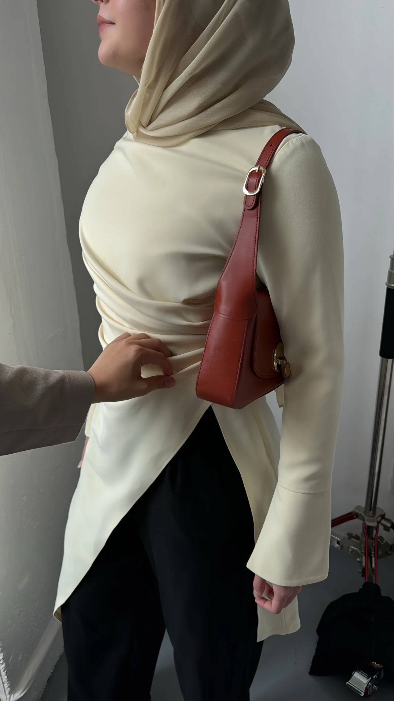 Butter Yellow Asymmetric Slit Tunic - Image 8