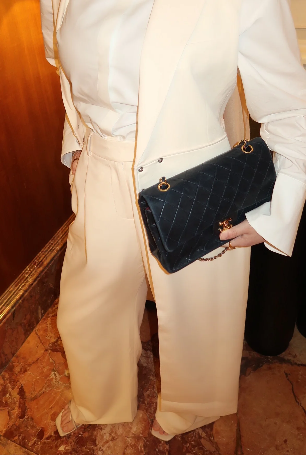 Cream Tailored SE Pants- Final Sale - Image 4
