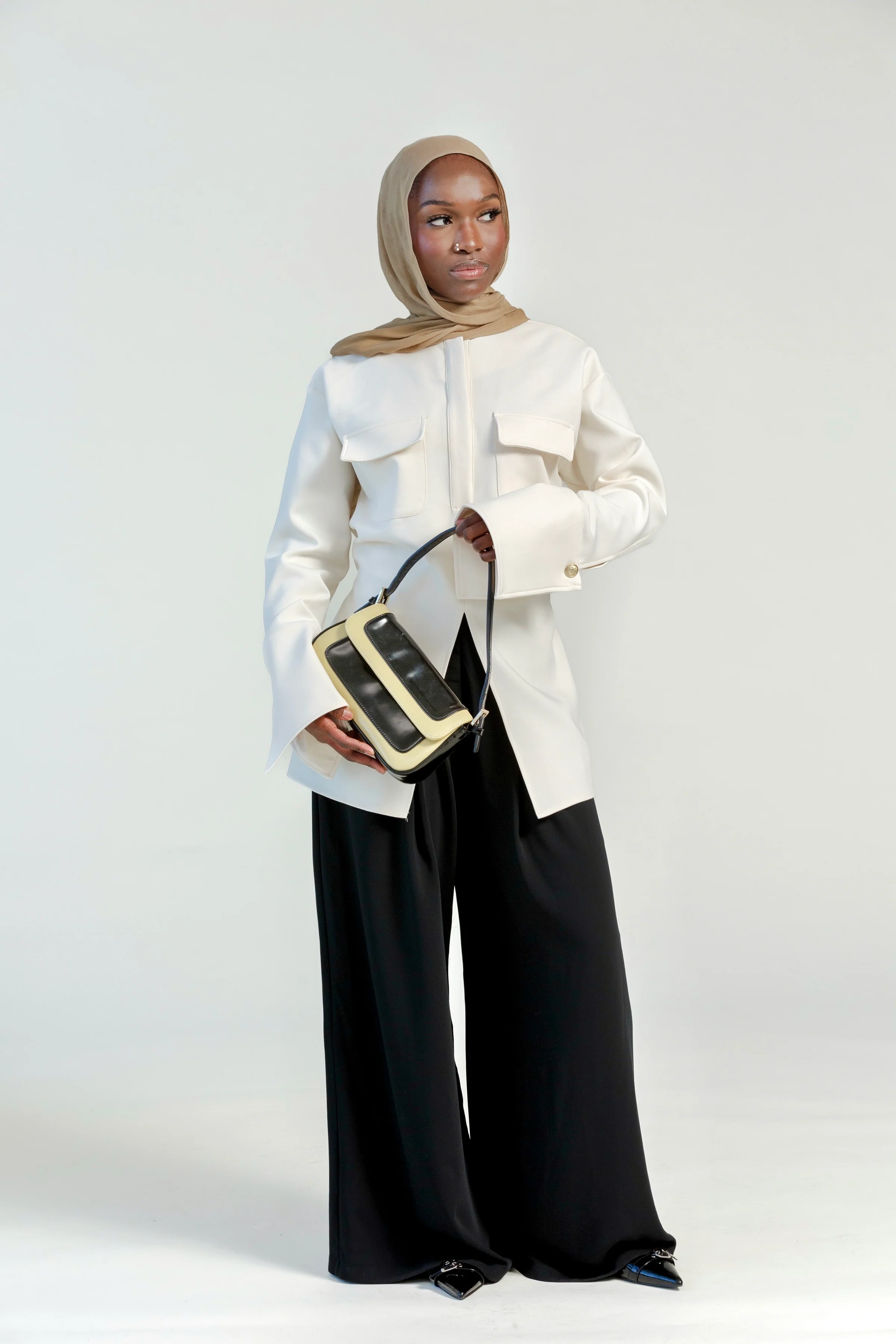 Cream Utility Tunic- Final Sale - Image 4