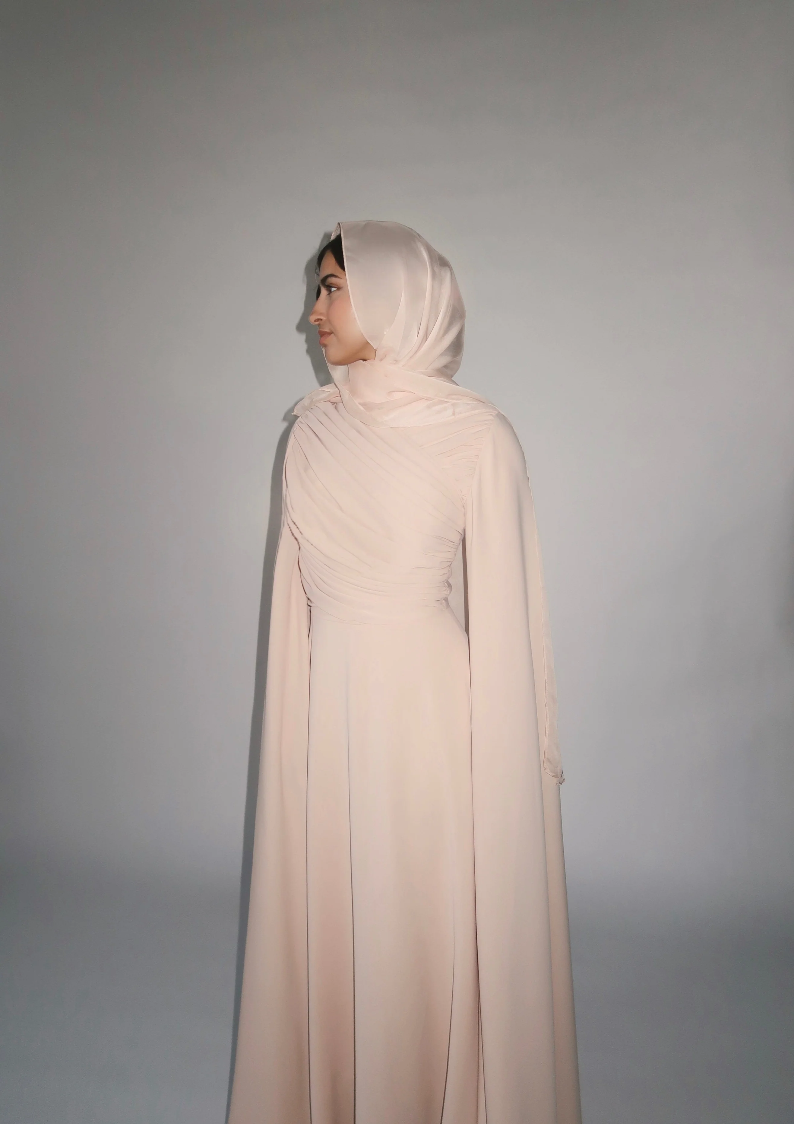 Crepe Blush Shimmering Scarf - Image 2