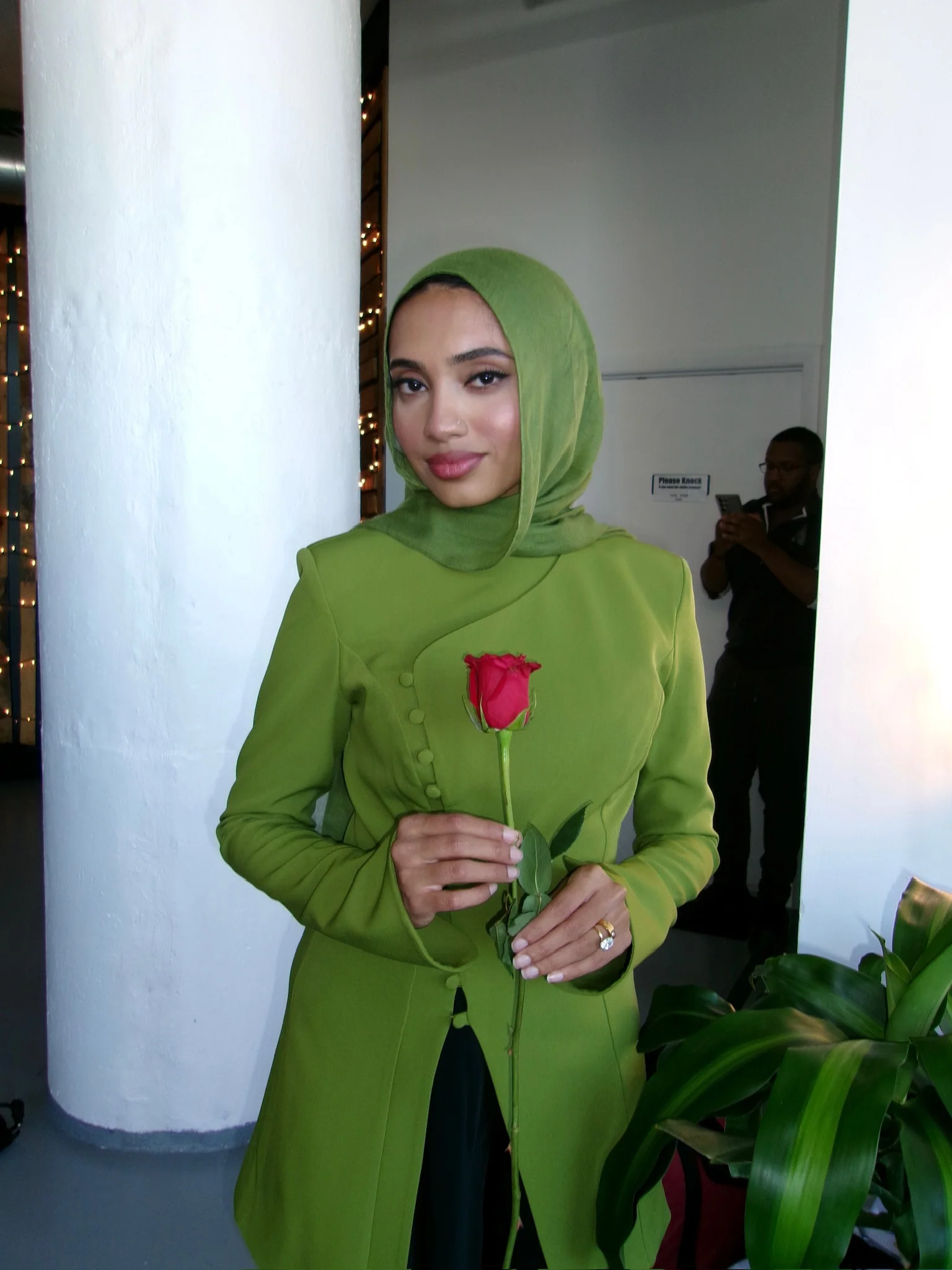 Fern Green Buttoned Blazer Tunic - Image 6