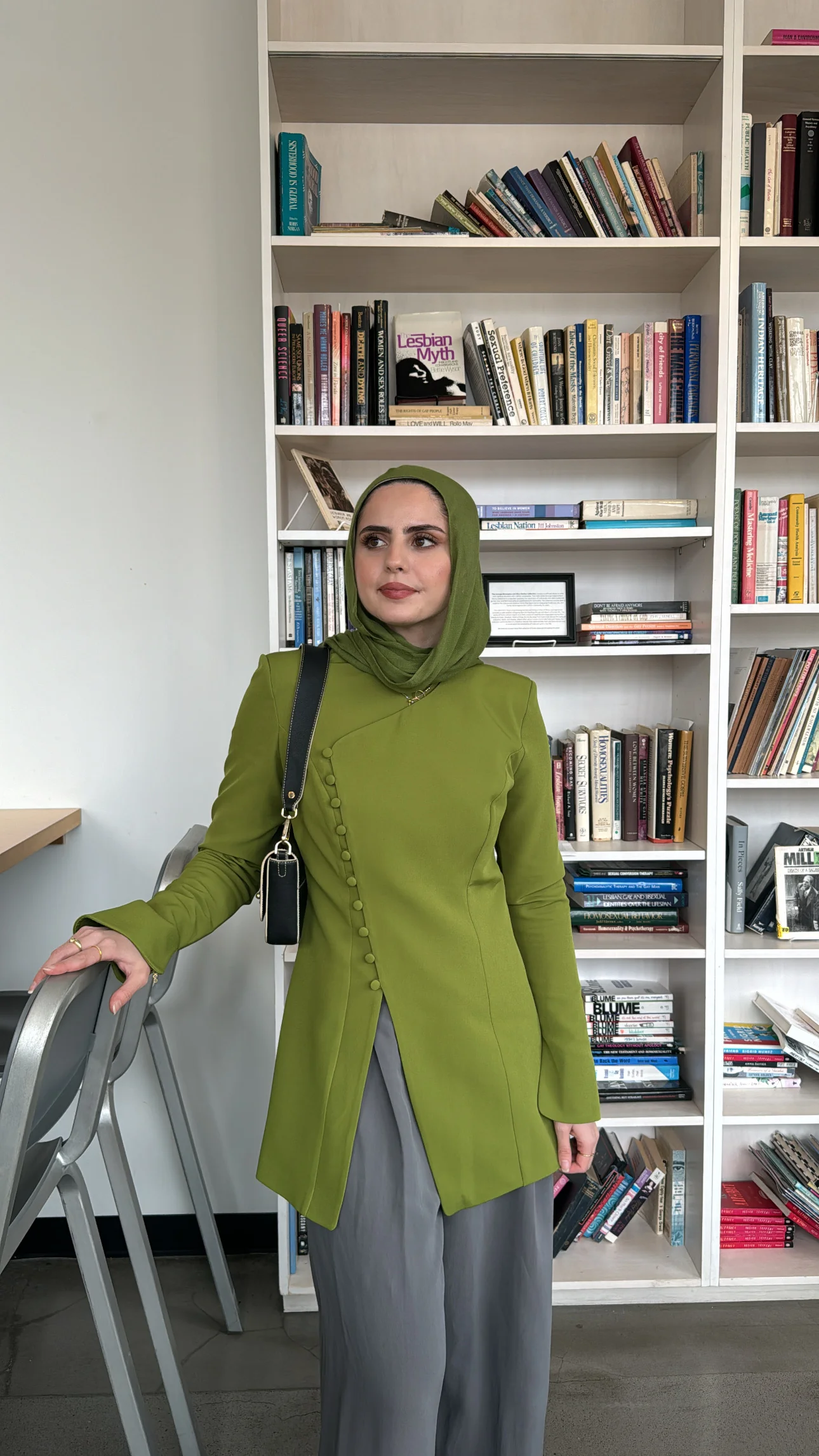 Fern Green Buttoned Blazer Tunic - Image 9
