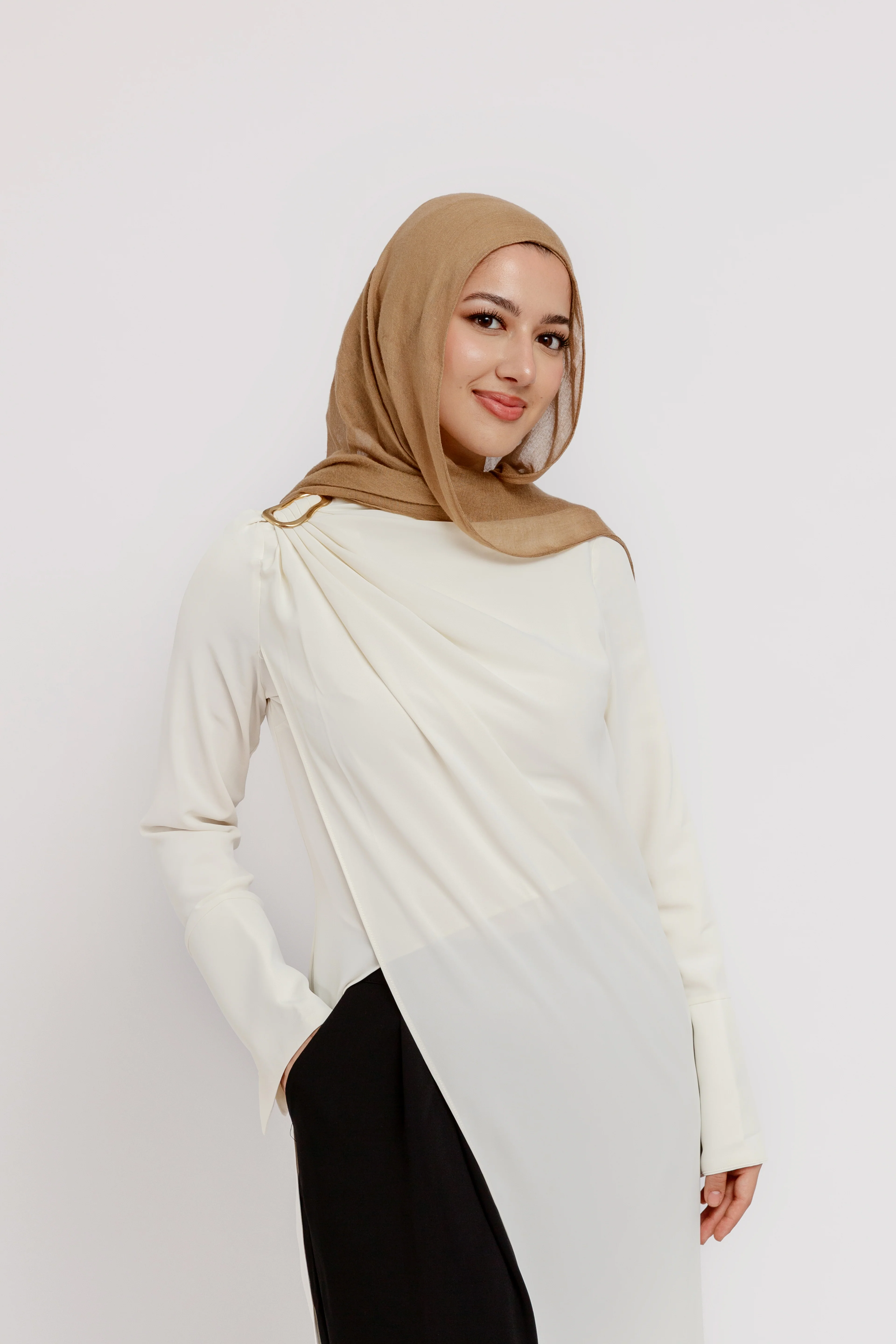 Ivory Floor Length Hardware Tunic - Image 2