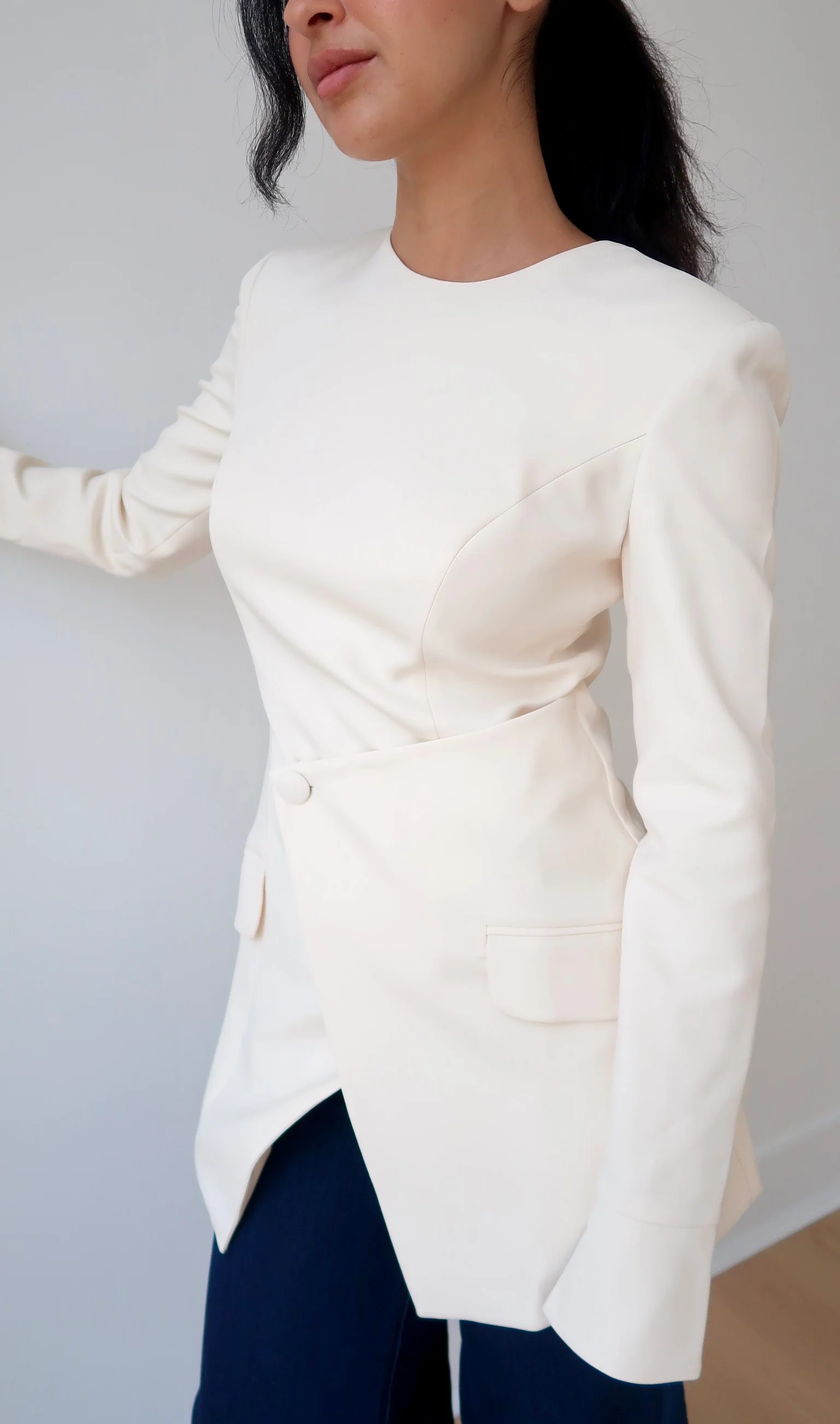 Cream Blazer Tunic - Image 4