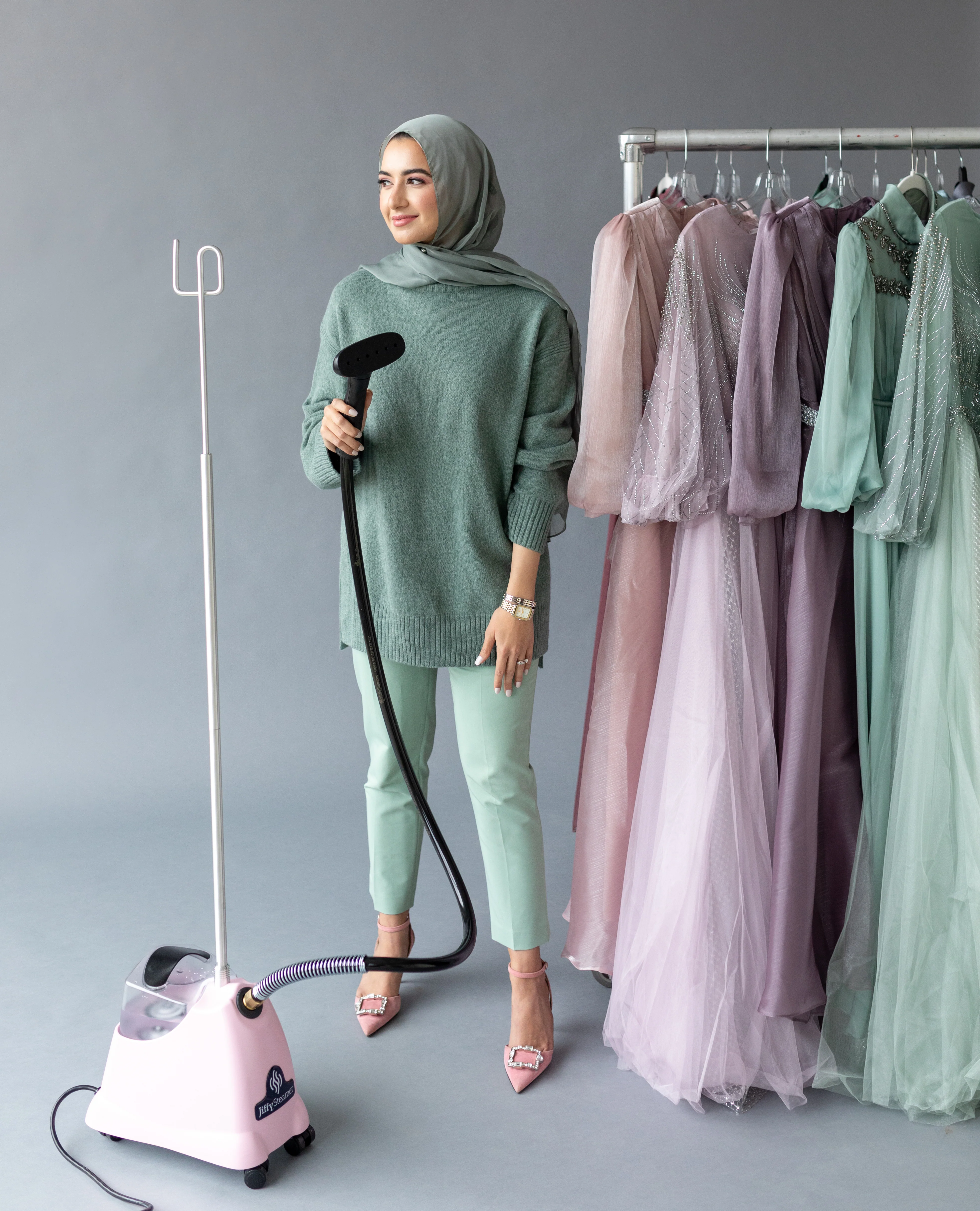 Sage Green Shimmering Scarf - Image 6