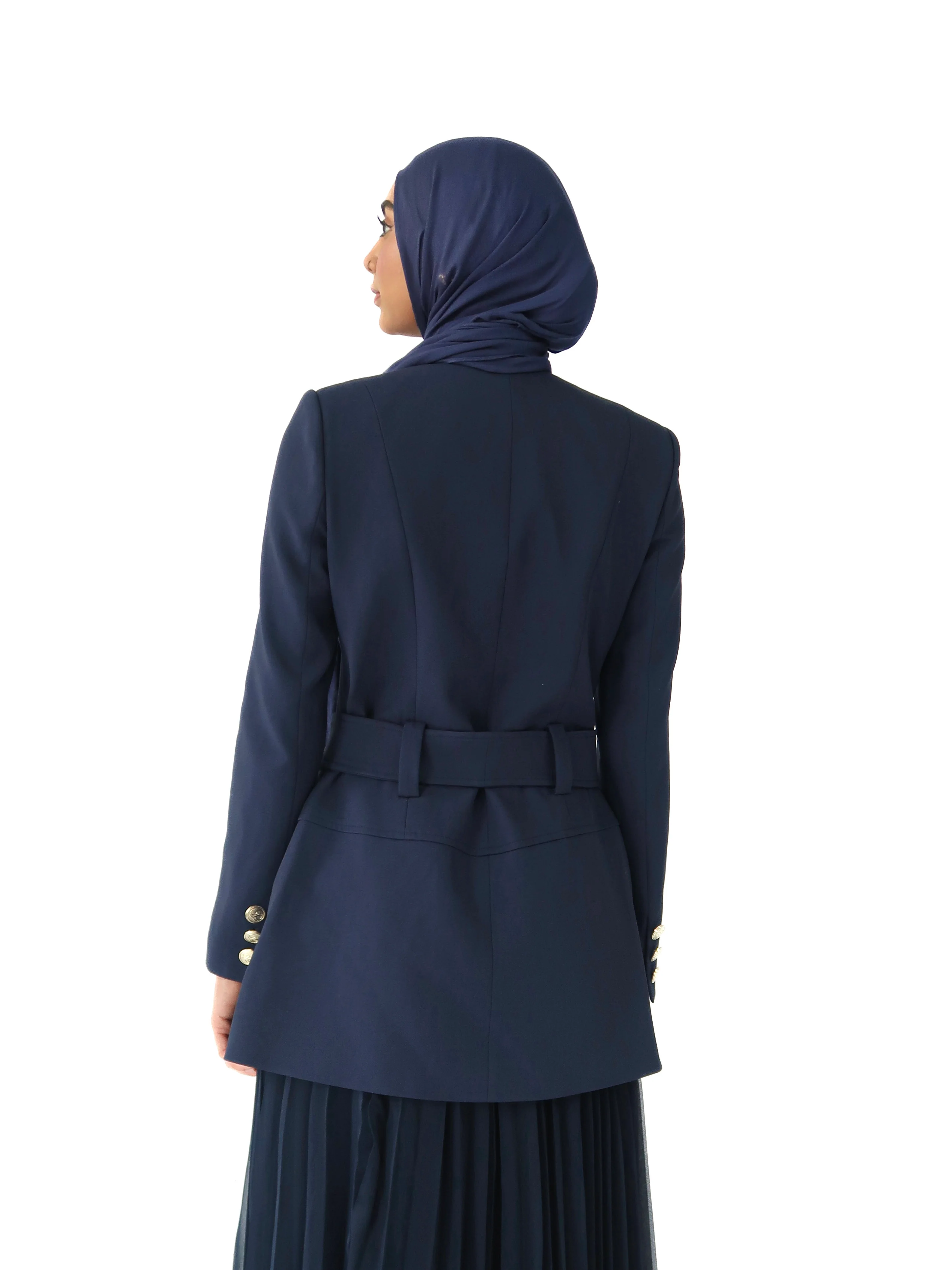 Navy SE Belted Jacket - Final Sale - Image 5
