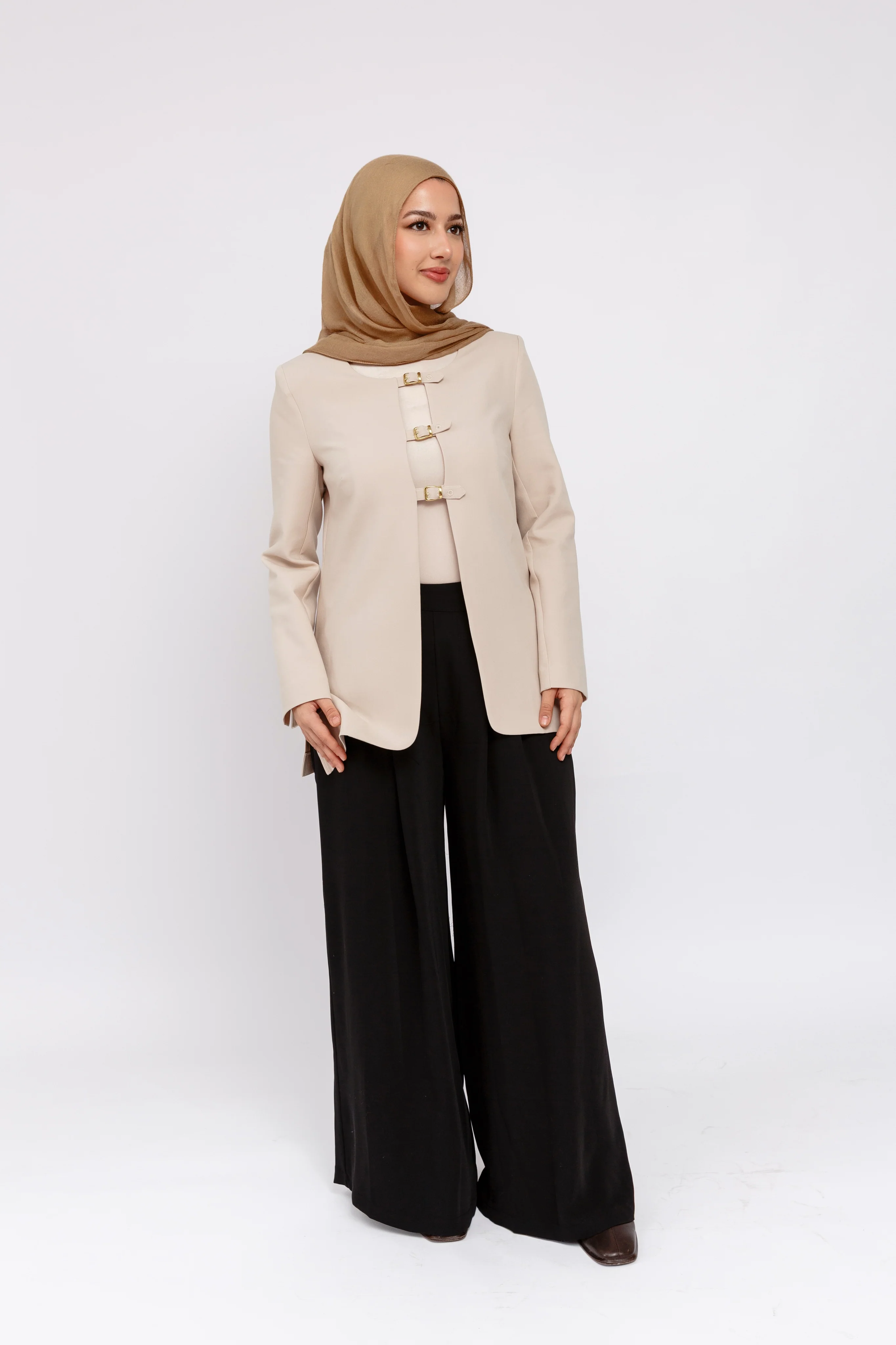 Oat Buckled Blazer - Image 2