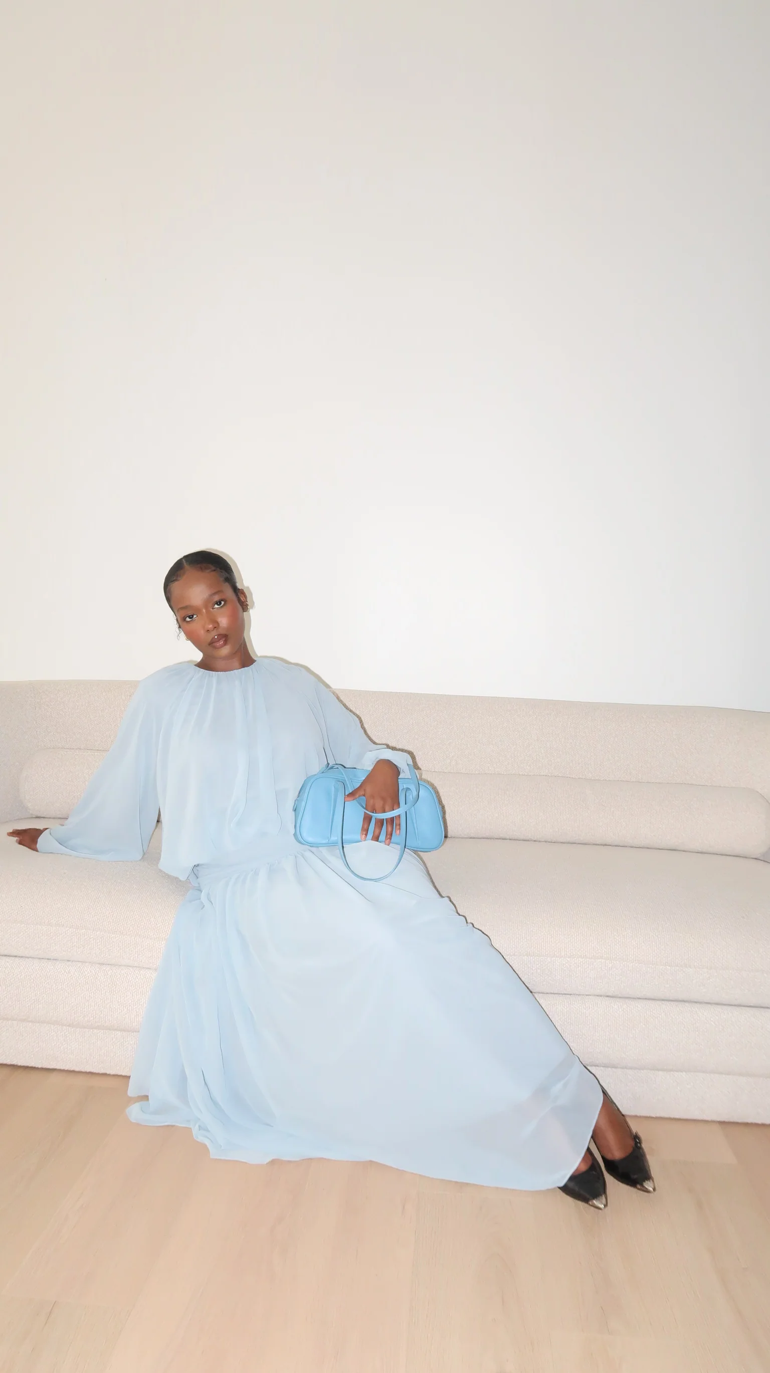Ocean Blue Low Waisted Skirt Set - Image 3