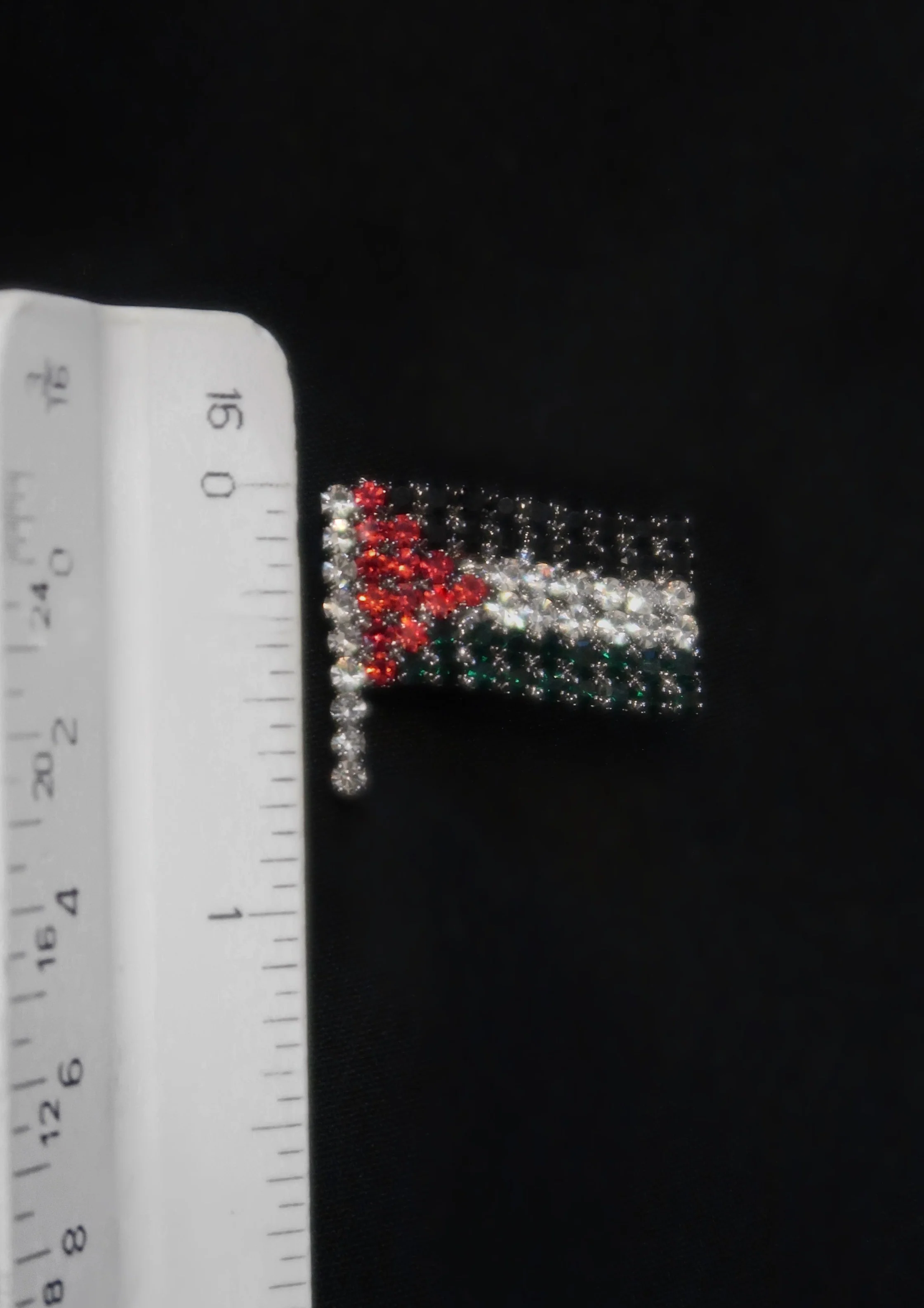 Embellished Palestine Flag Brooch- 100% Profits to PCRF - Image 3