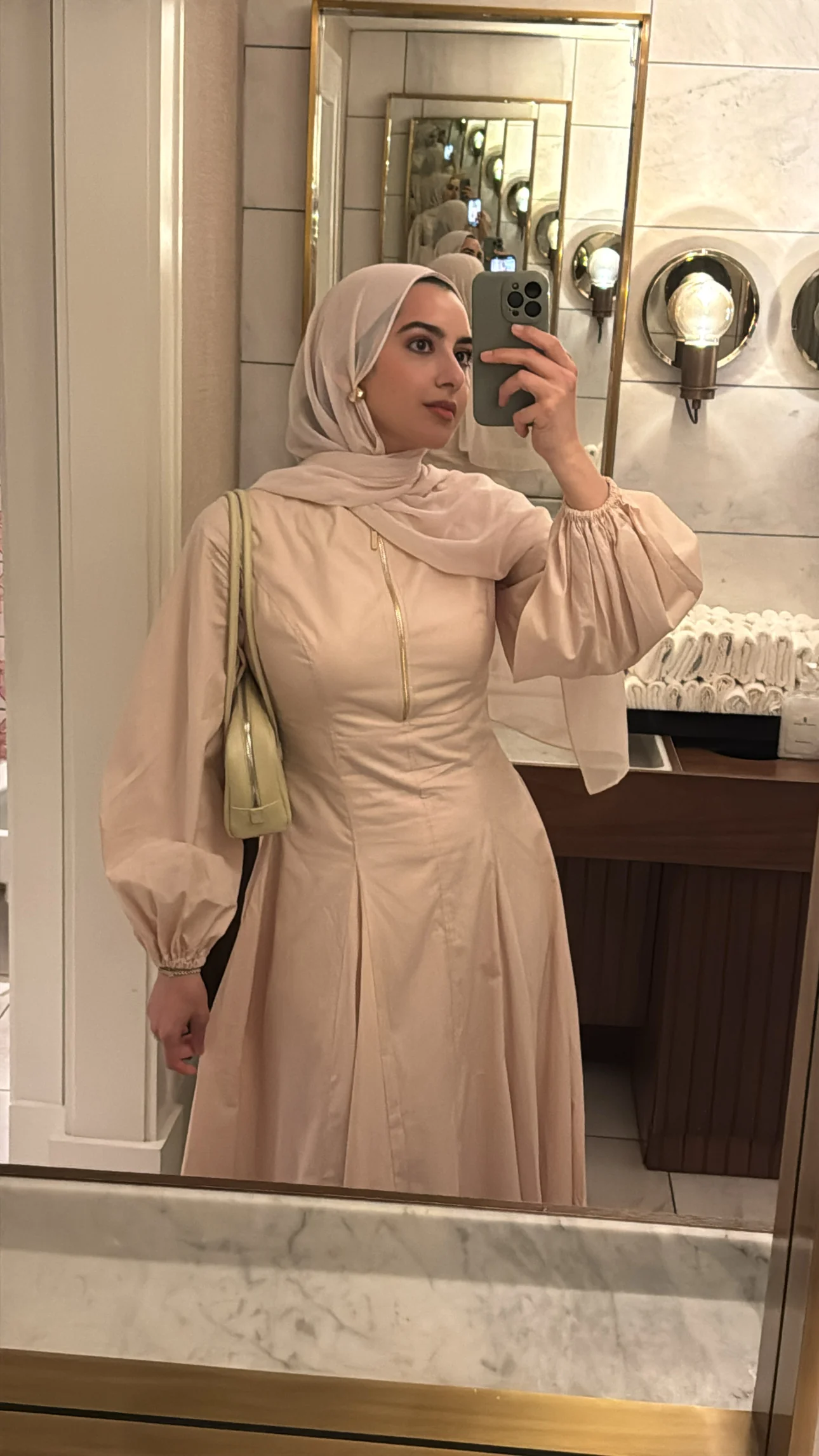 Blush Zip Up Cotton Dress - Image 3