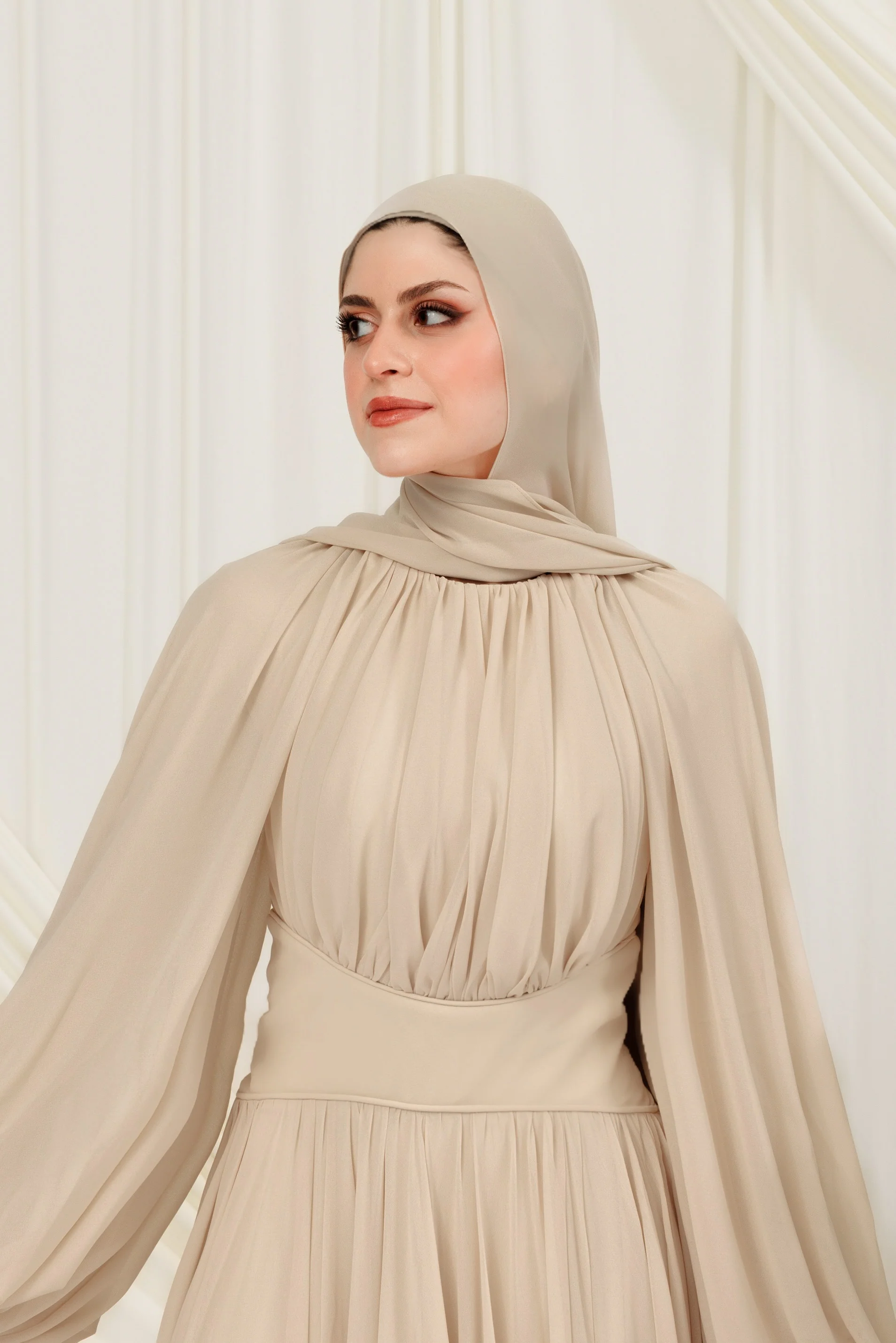 Sand Matte Chiffon Scarf - Image 4