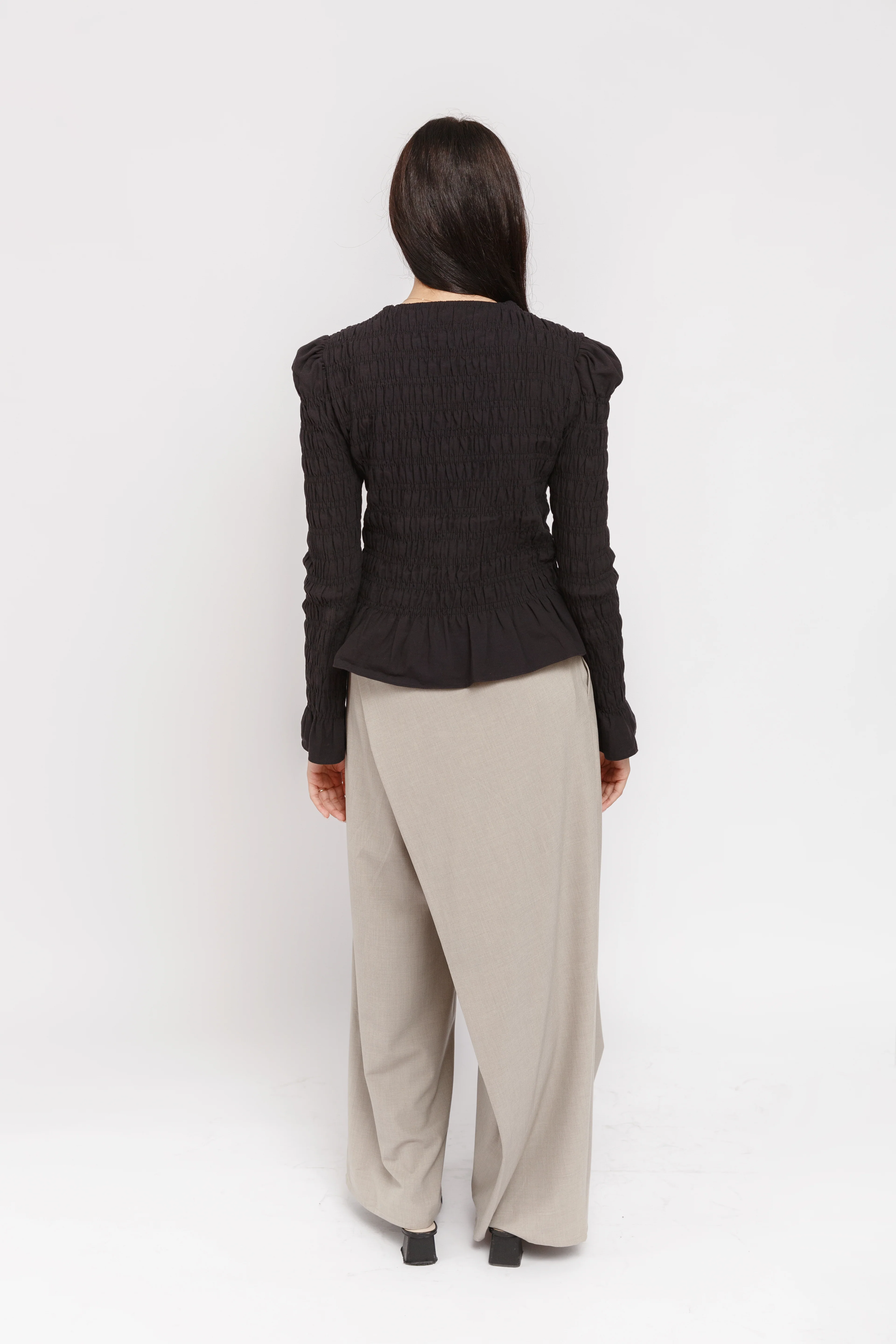 Taupe Foldover Pants - Image 7