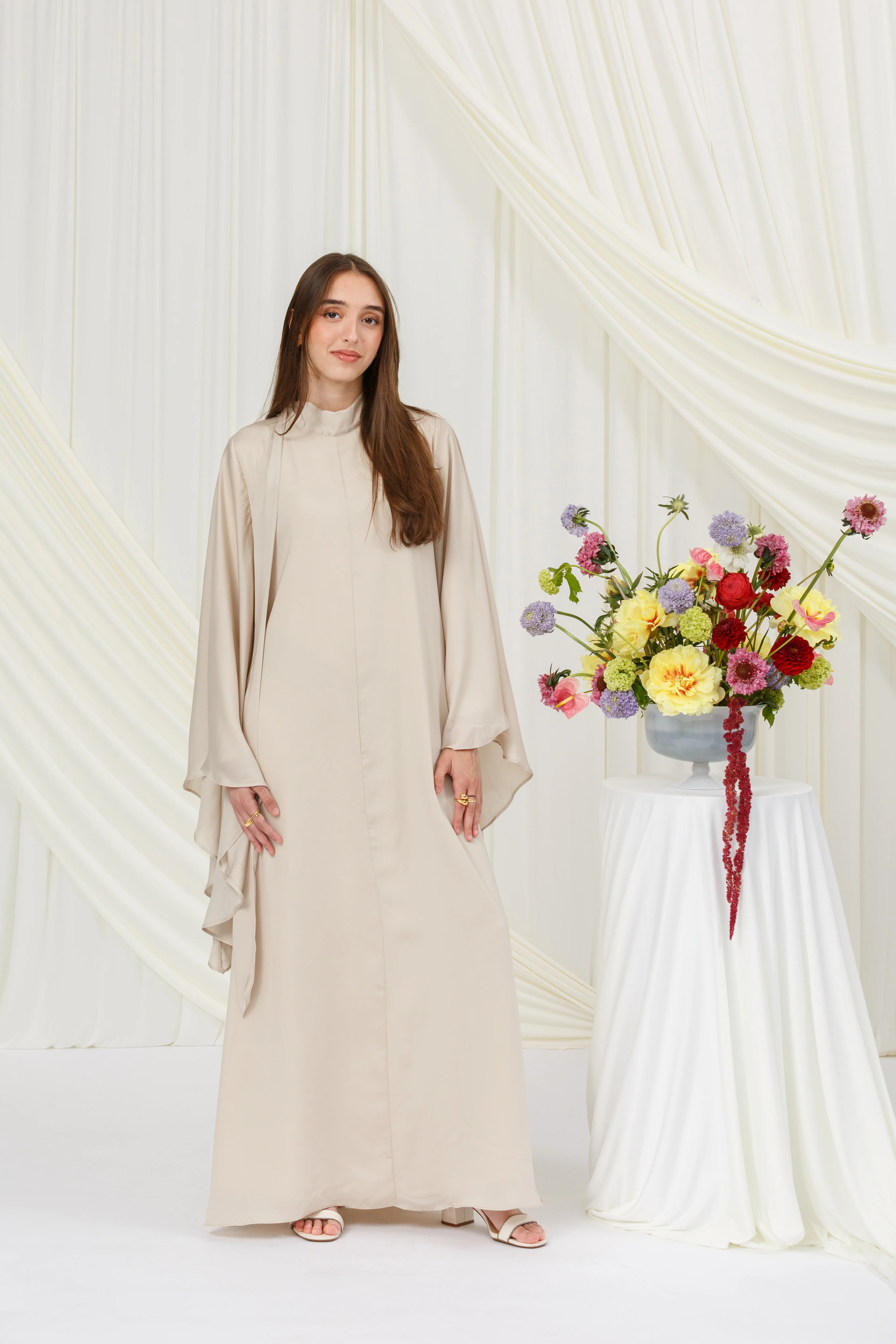 Truffle Tie Neck Maxi Dress - Image 4