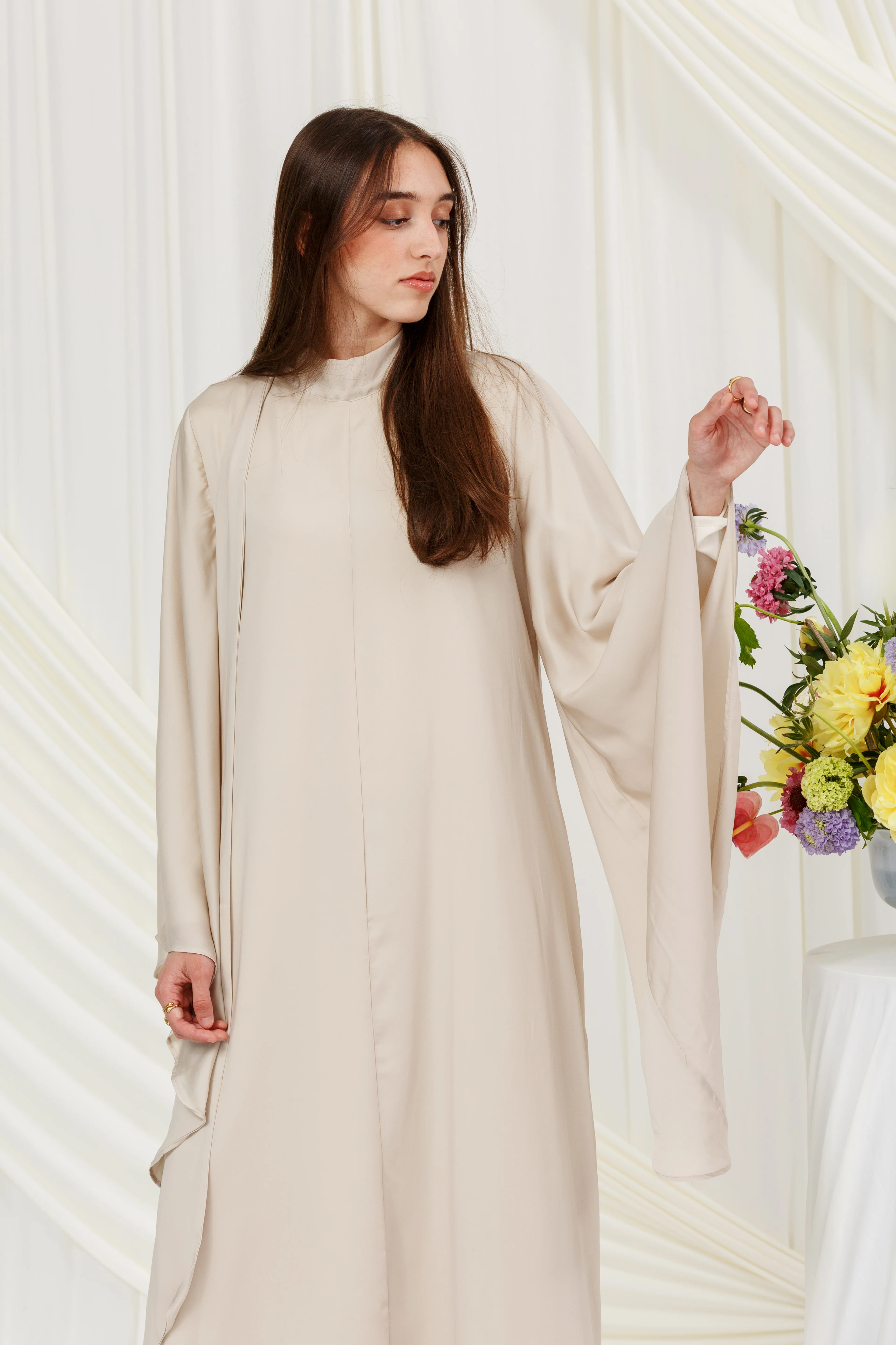 Truffle Tie Neck Maxi Dress - Image 5