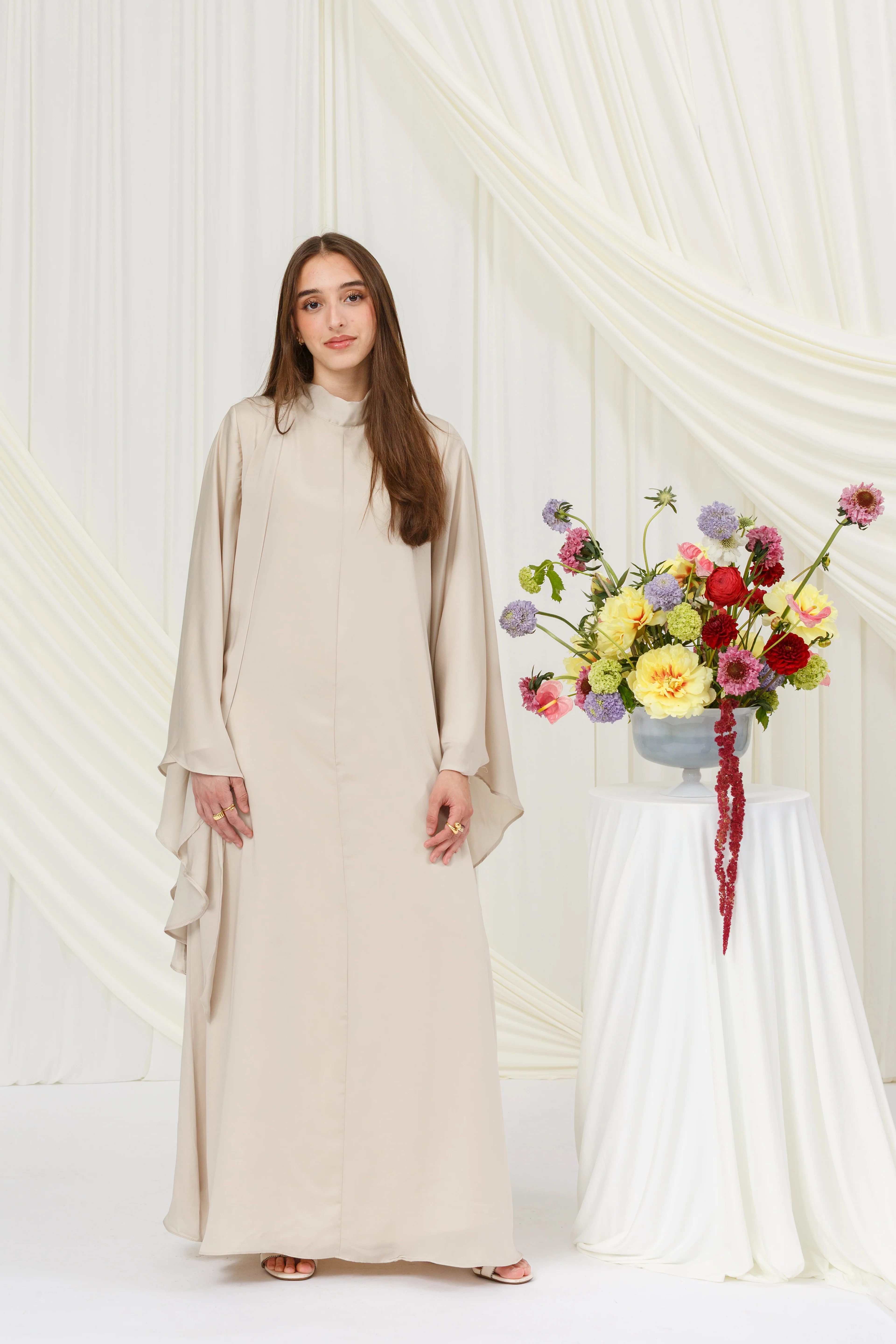 Truffle Tie Neck Maxi Dress - Image 8