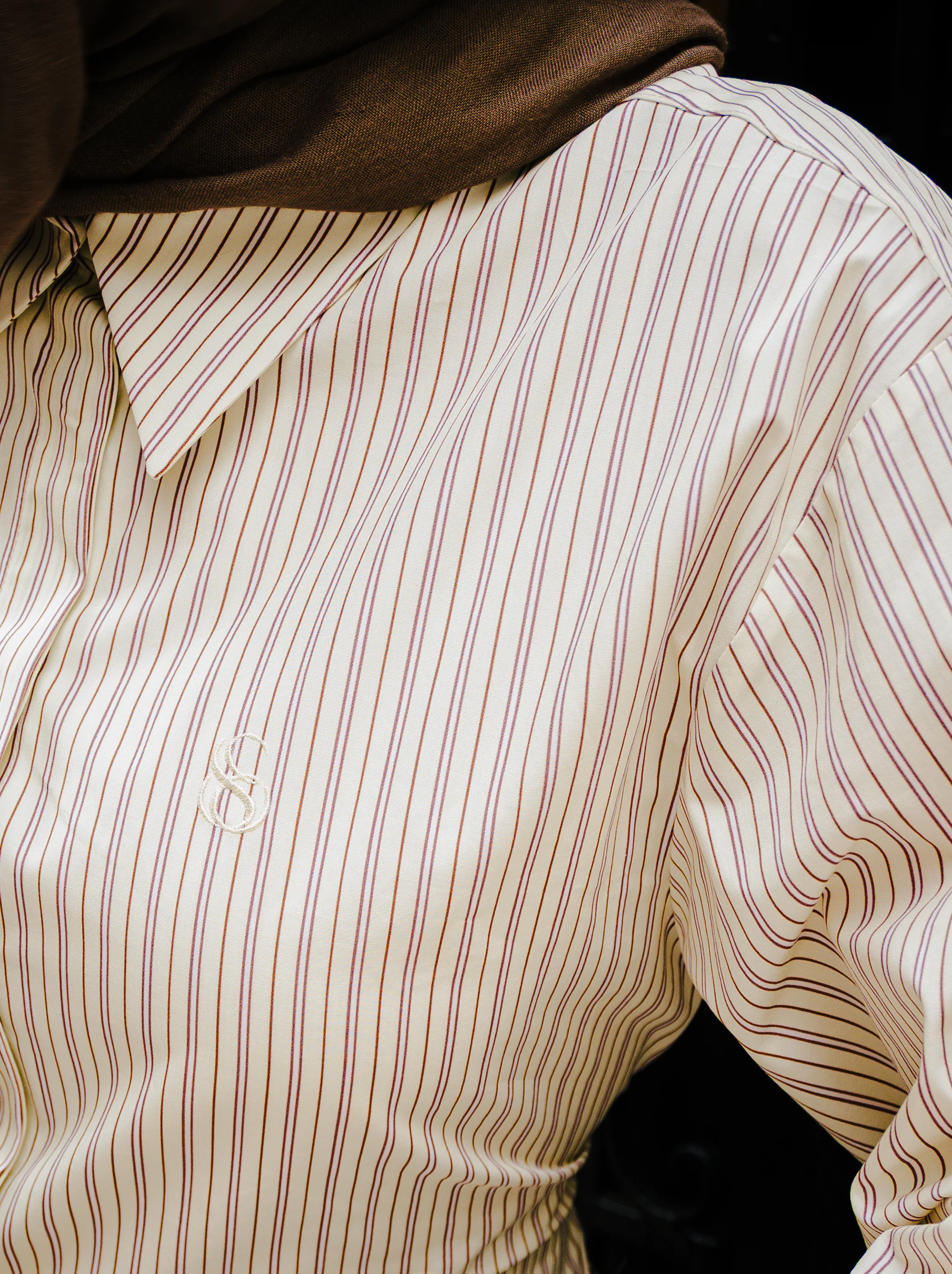 Butter Yellow Striped SE Tie Back Shirt - Image 5